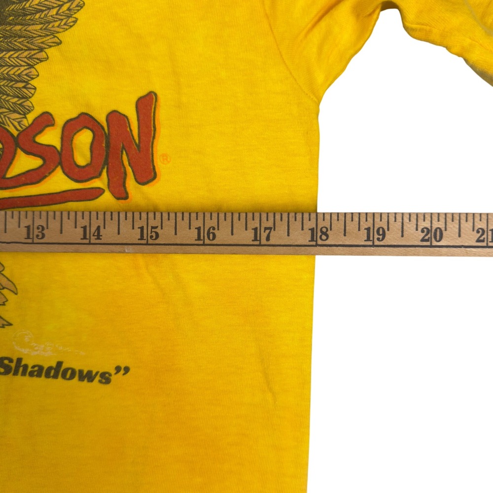 Vtg 1987 Harley Davidson Asheville NC Eagle T Shirt Size S (Tagged M) Yellow USA - Picture 7 of 9